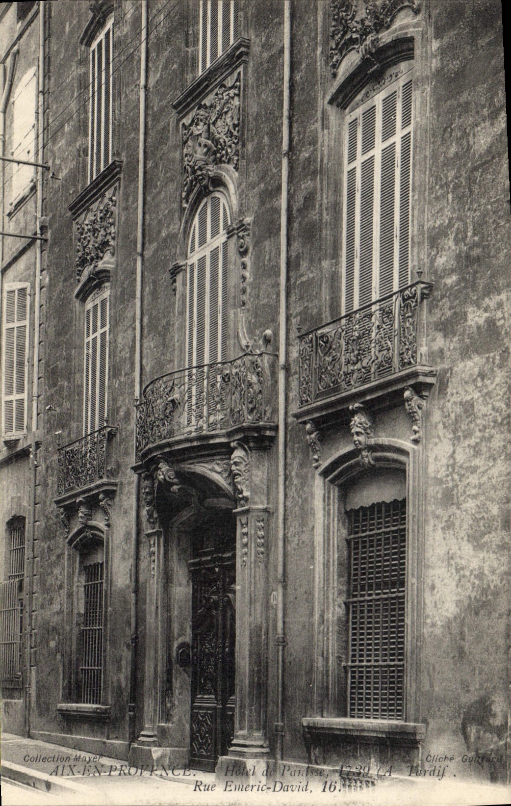 CPA Aix en Provence Hotel de Panisse a Tardif Rue Emeric David 