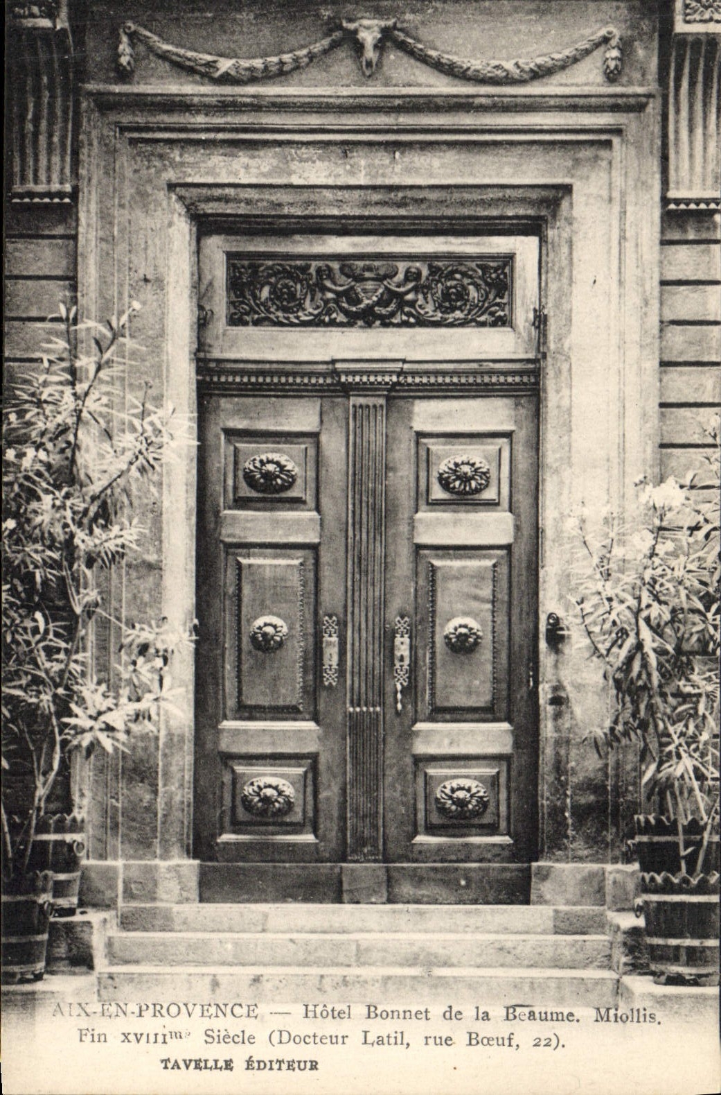 CPA Aix en Provence Hotel Bonnet de la Baume Miollis fin XVIII siecle rue Boeuf 