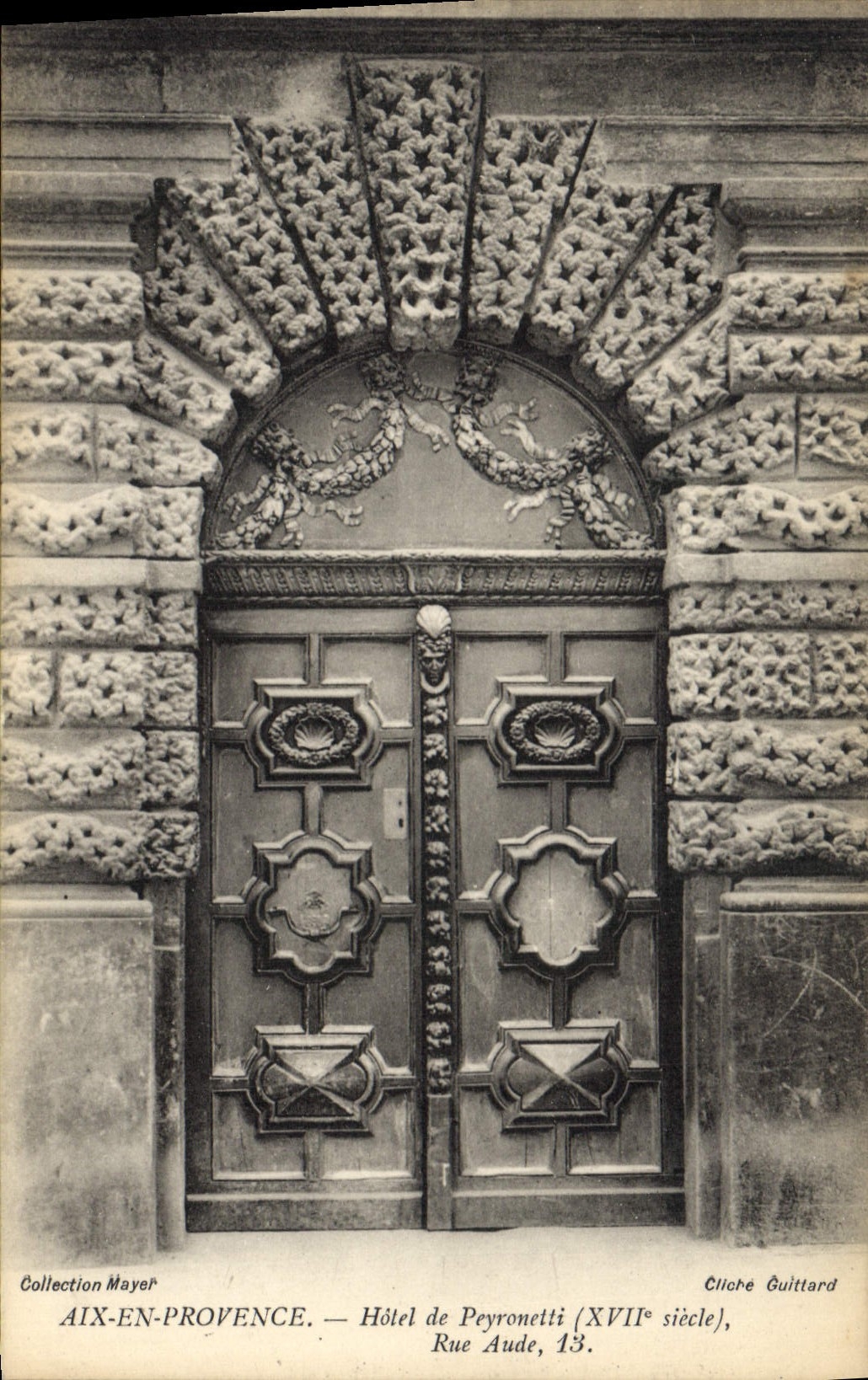 CPA Aix en Provence Hotel de Peyronetti XVII siecle Rue Aude