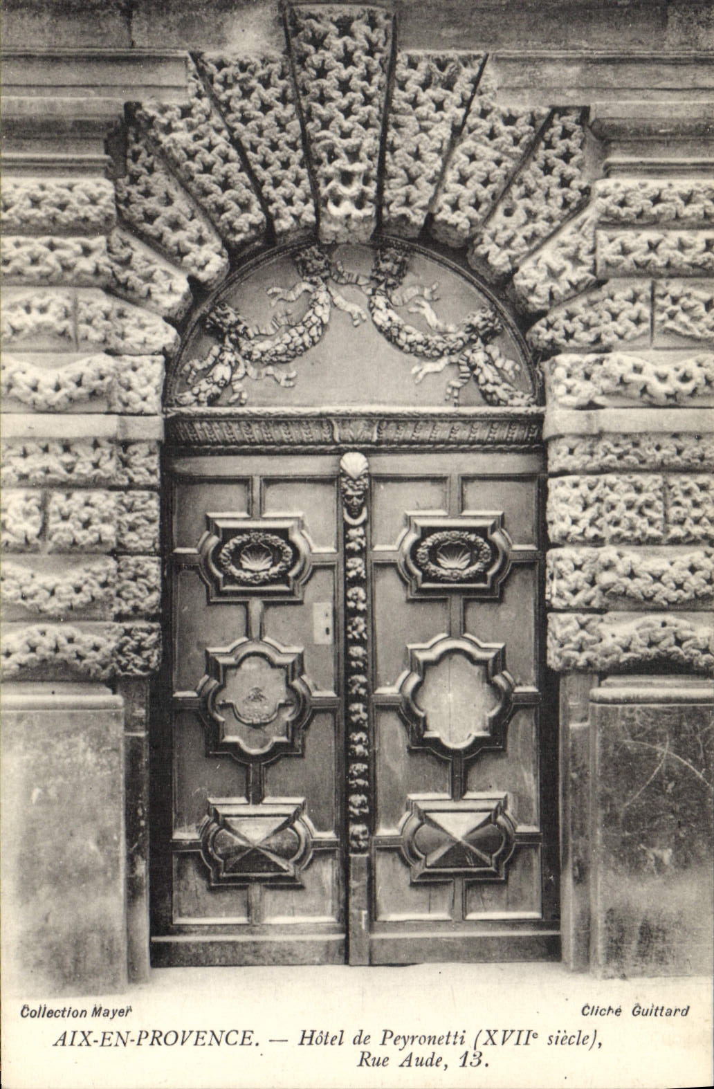 CPA Aix en Provence Hotel de Peyronetti XVII siecle Rue Aude