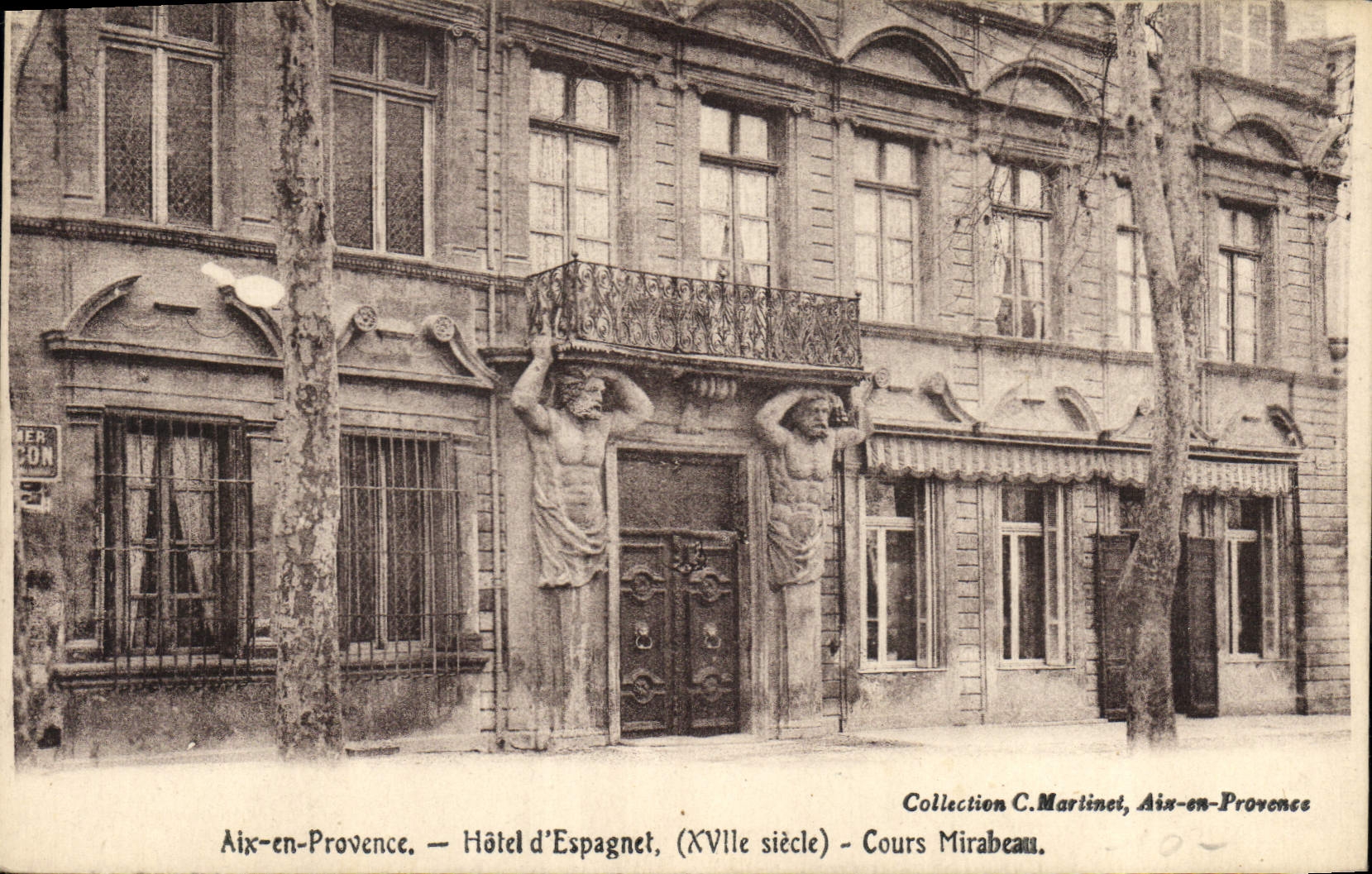 CPA Aix en Provence Hotel d'Espagnet XVII siecle Cours Mirabeau 
