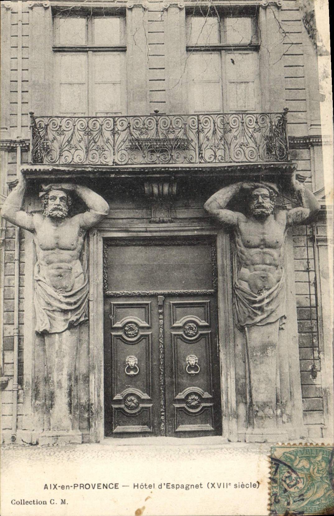CPA Aix en Provence Hotel d'Espagnet XVII siecle 