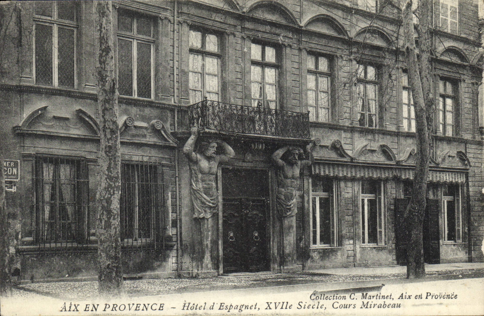 CPA Aix en Provence Hotel d'Espagnet XVII siecle Cours Mirabeau 