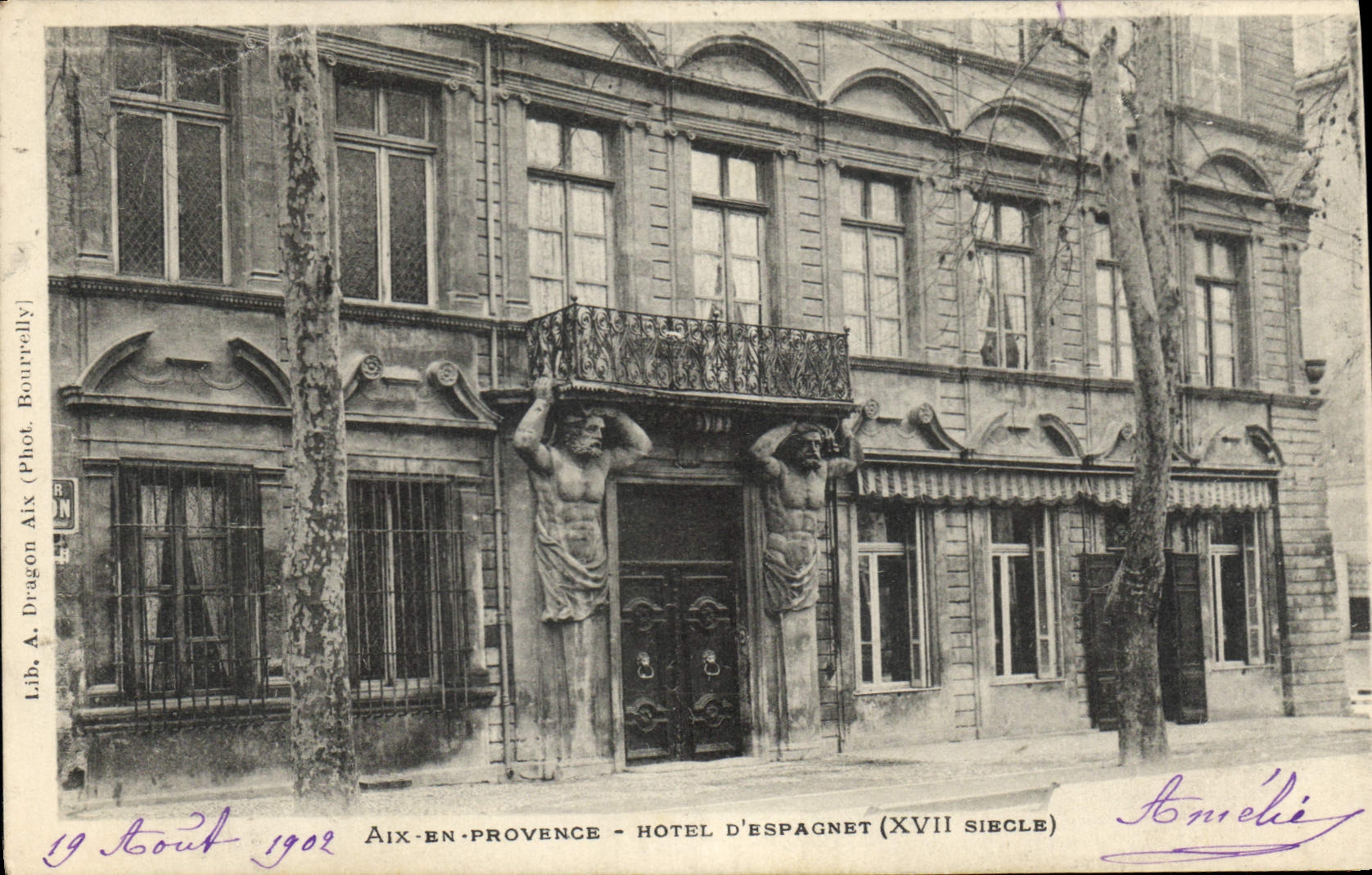 CPA Aix en Provence Hotel d'Espagnet XVII siecle 