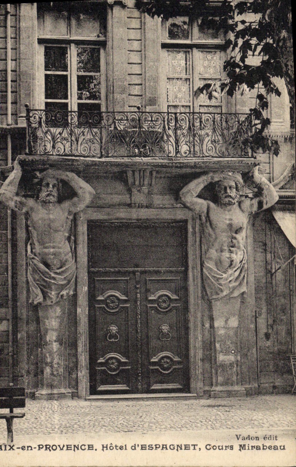 CPA Aix en Provence Hotel d'Espagnet Cours Mirabeau 