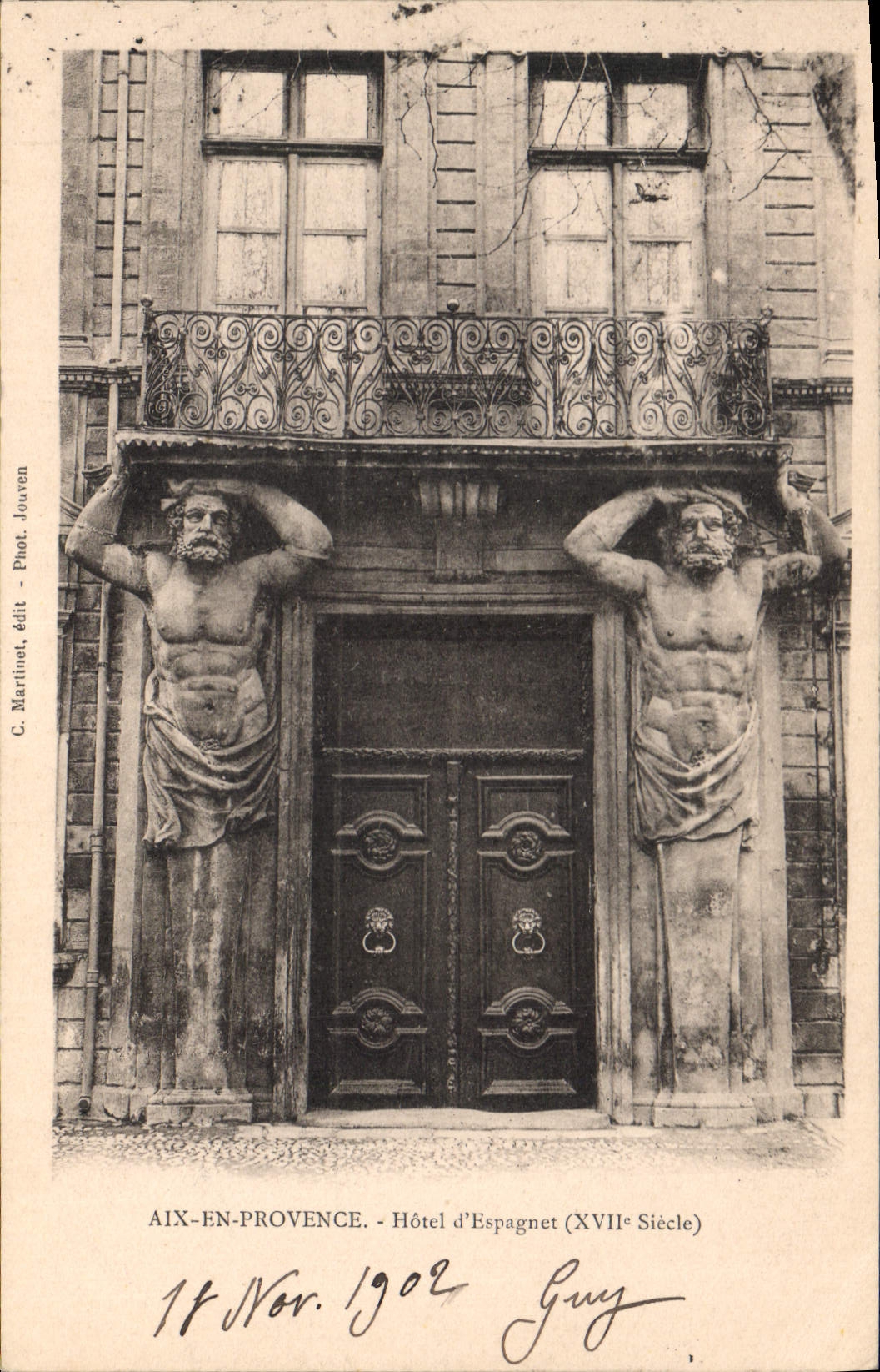 CPA Aix en Provence Hotel d'Espagnet XVII siecle 