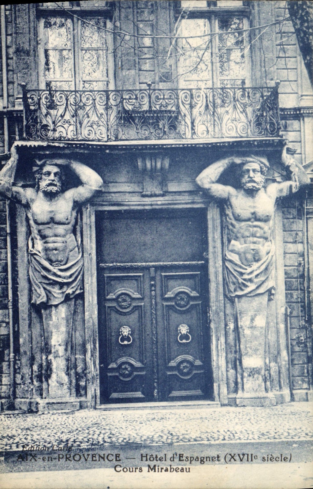 CPA Aix en Provence Hotel d'Espagnet cours Mirabeau 