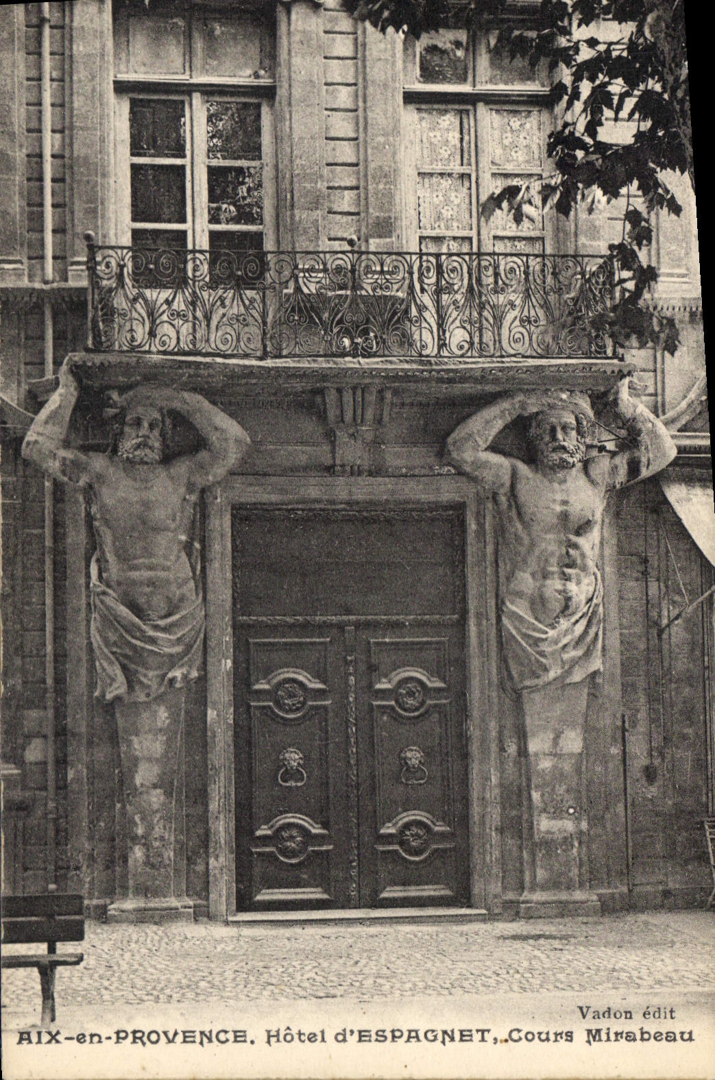 CPA Aix en Provence Hotel d'Espagnet cours Mirabeau 