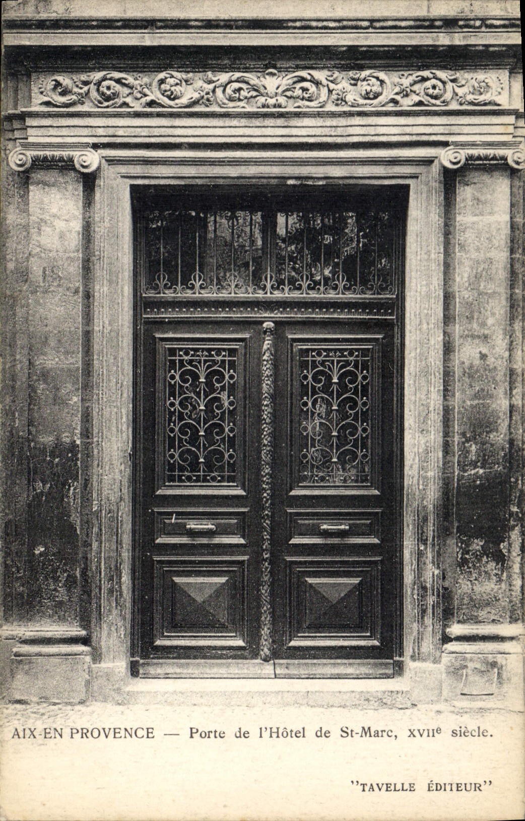 CPA Aix En Provence Porte de l'Hotel de St Mare