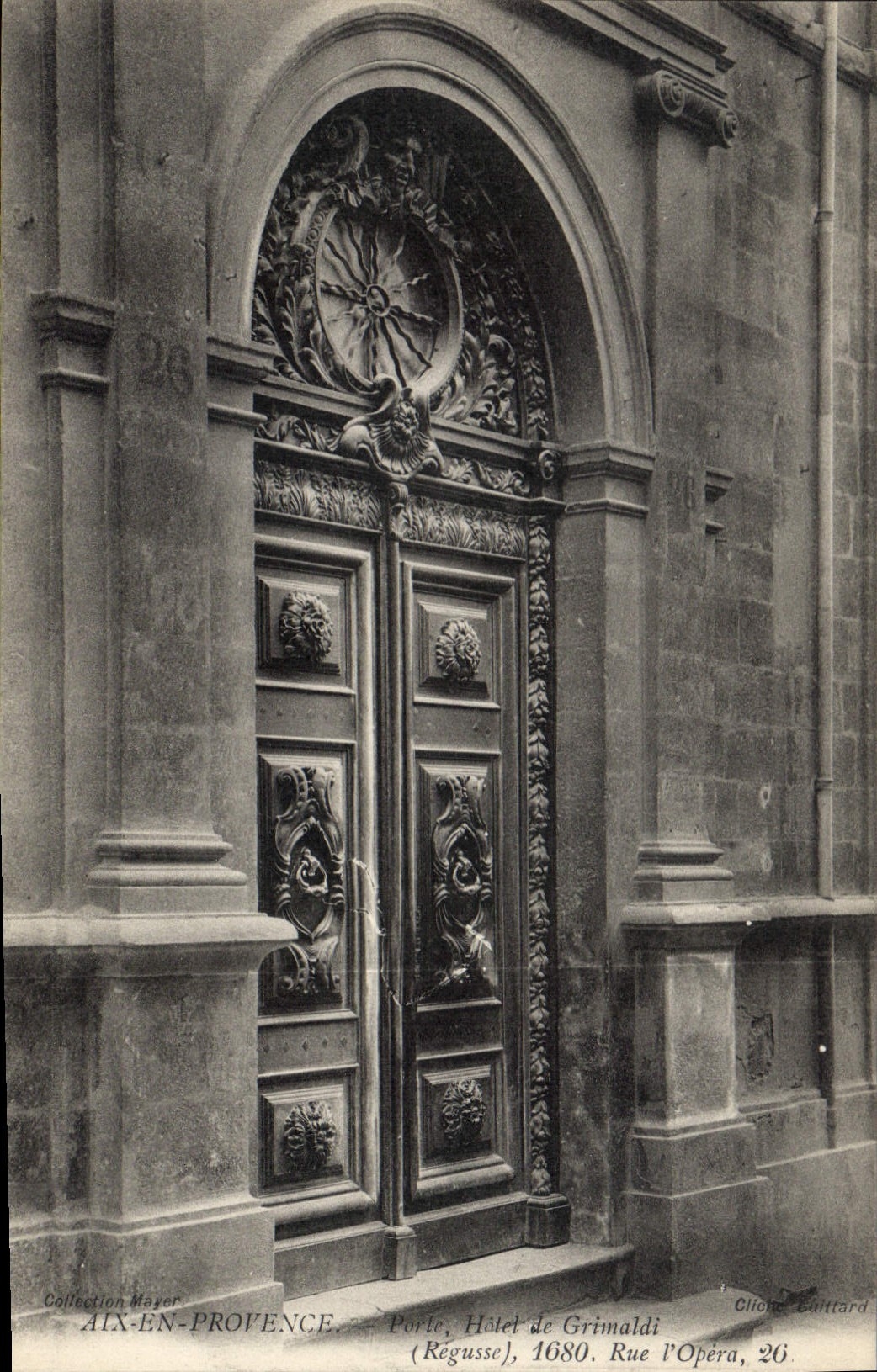 CPA Aix en Provence Porte Hotel de Grimaldi Regusse 
