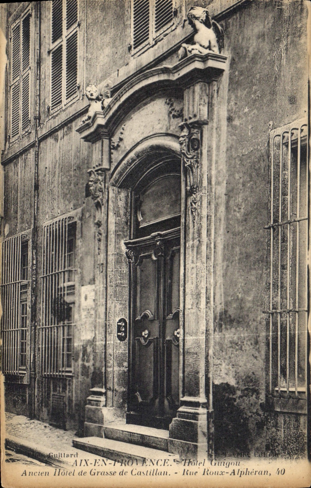 CPA Aix en Provence Hotel Guigou Ancien Hotel de Grasse de Castillan