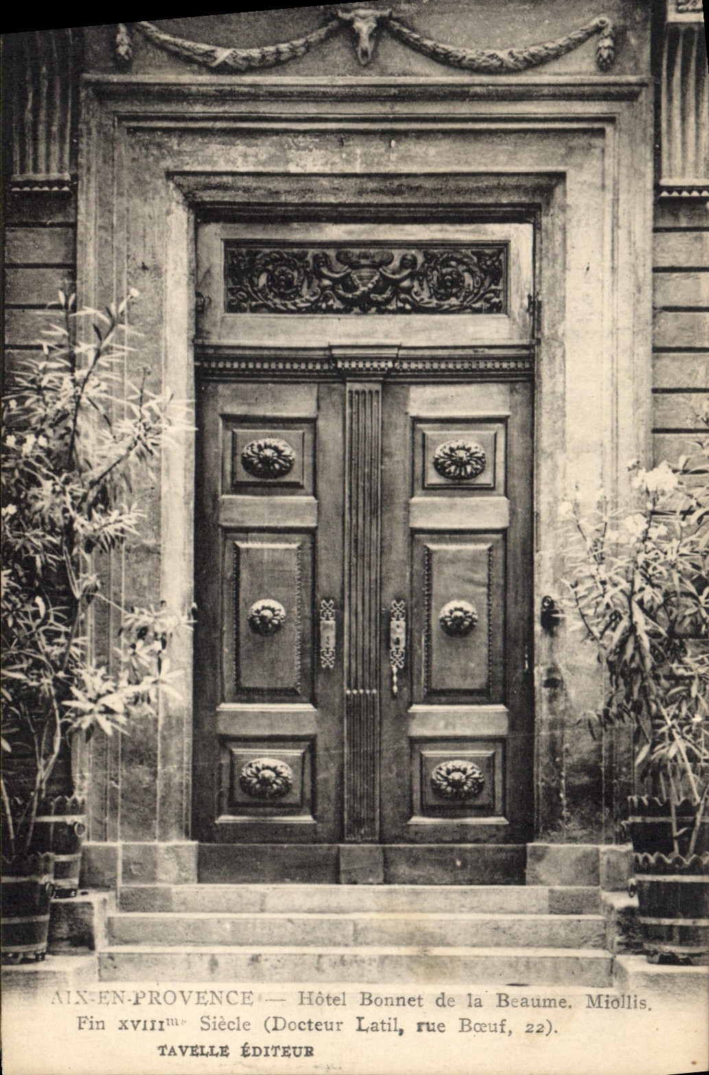 CPA Aix en Provence Hotel Bonnet de la Beaume Miollis 