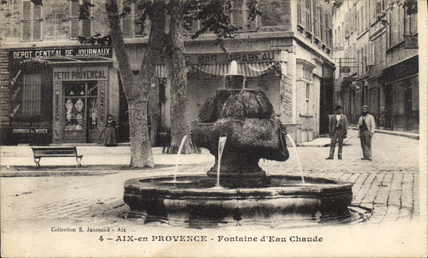 CPA Aix en Provence Fontaine d'eau chaude 