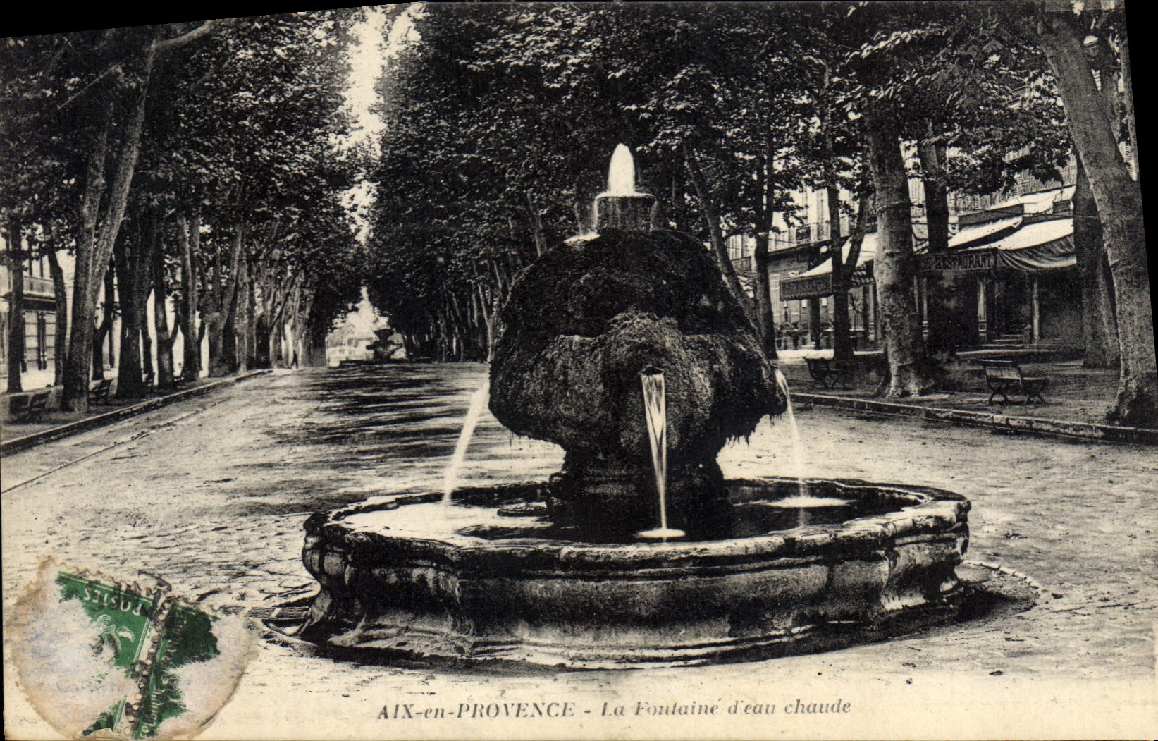 CPA Aix en Provence Fontaine d'eau chaude 