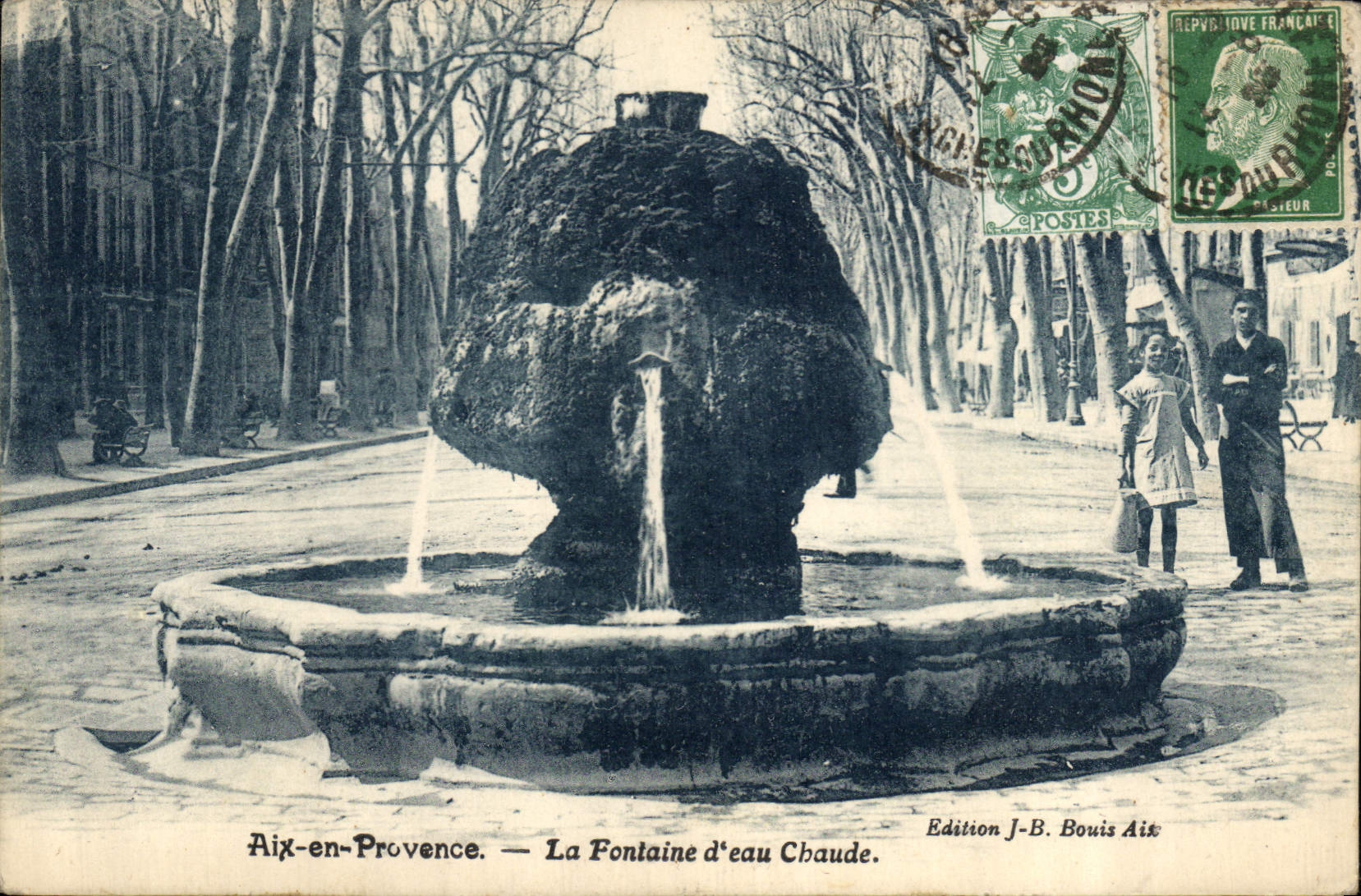 CPA Aix en Provence Fontaine d'eau chaude 