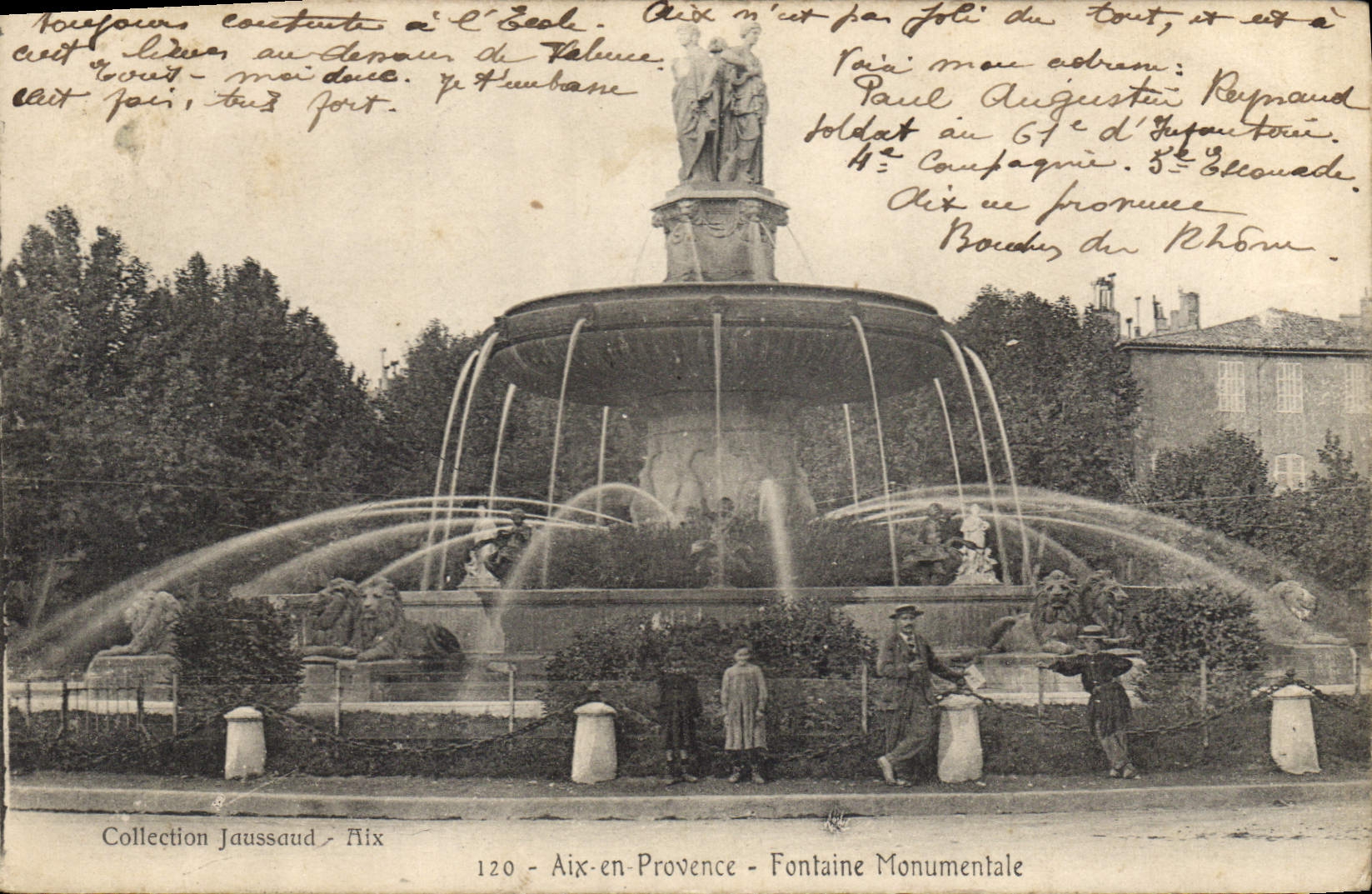 CPA Aix en Provence Fontaine Monumentale 