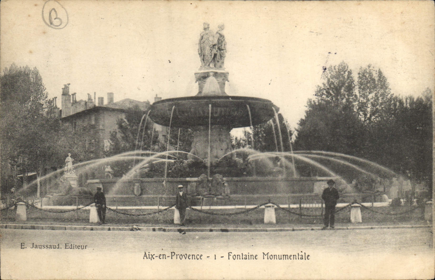 CPA Aix en Provence Fontaine Monumentale 