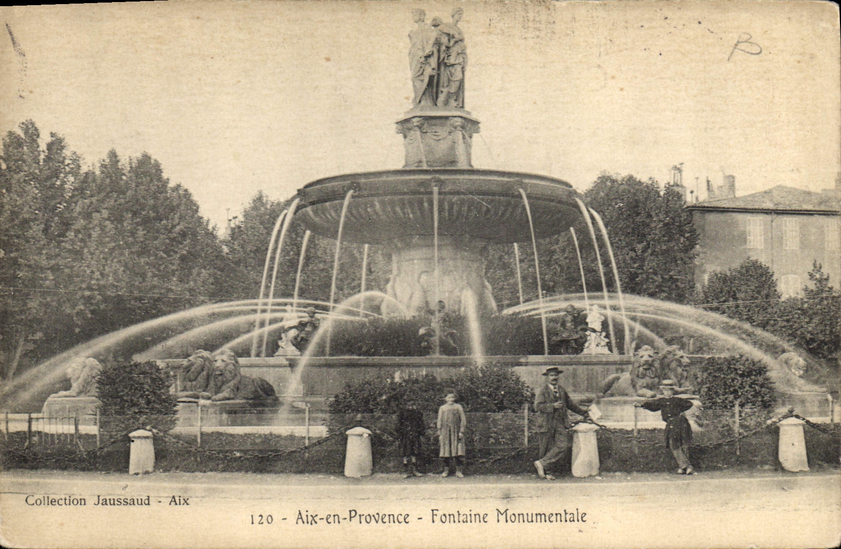 CPA Aix en Provence Fontaine Monumentale 