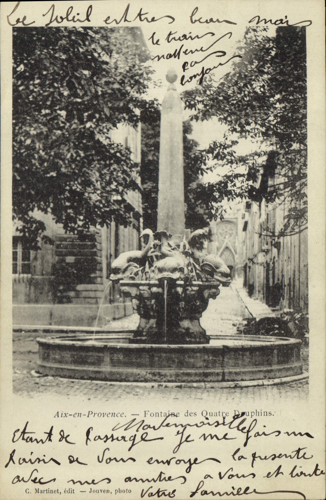 CPA Aix en Provence Fontaine des Quatre Dauphins 