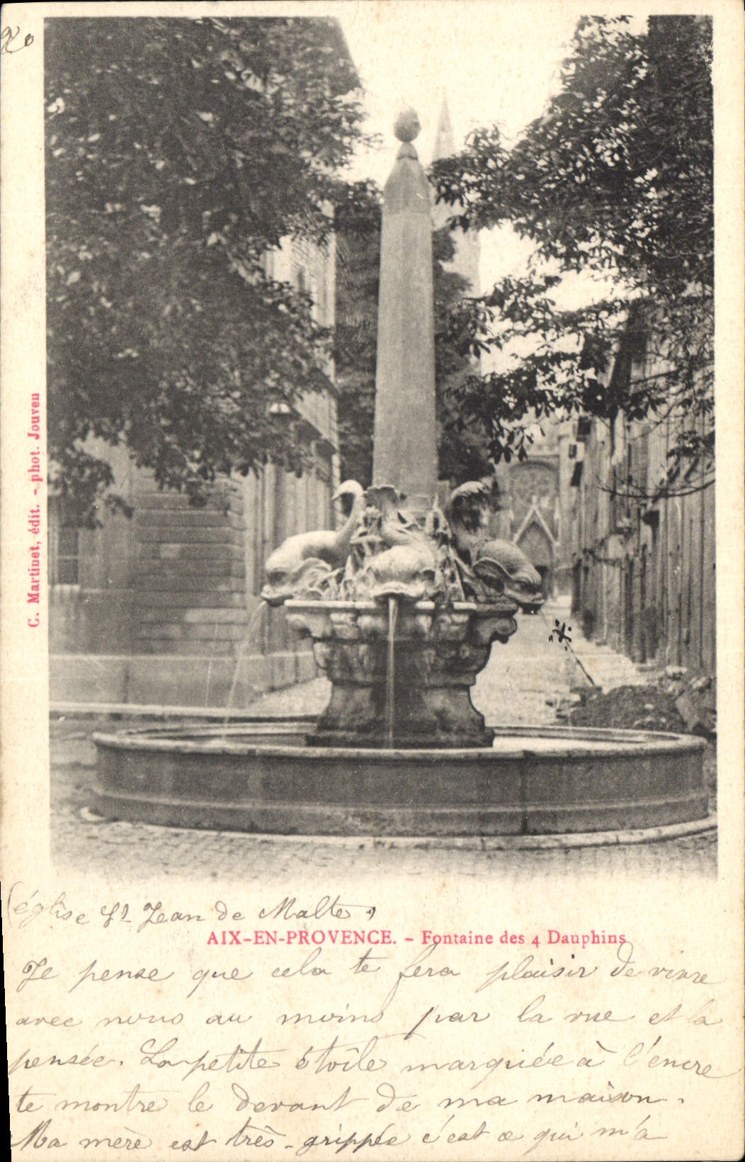 CPA Aix en Provence Fontaine des 4 Dauphins 