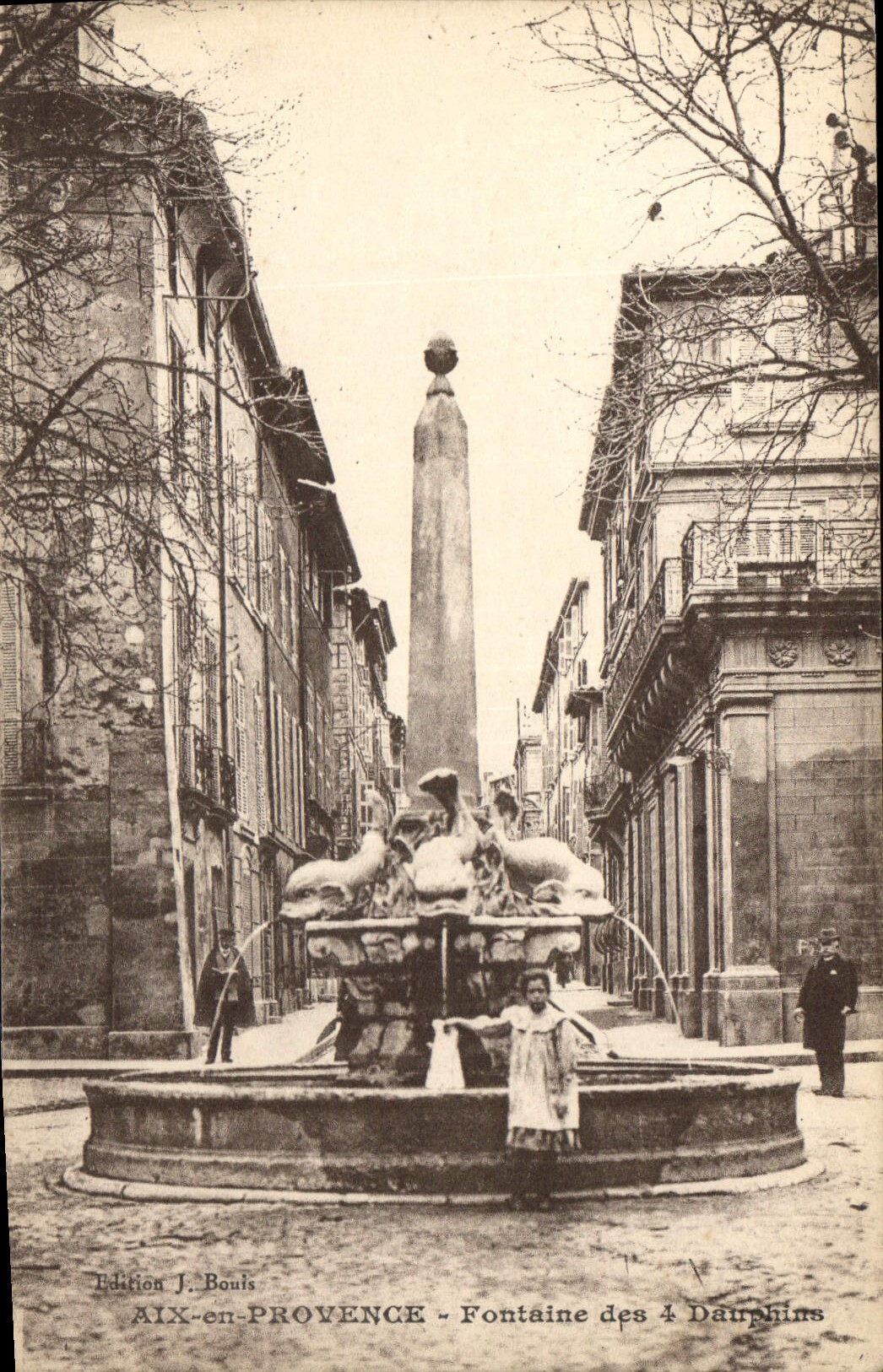 CPA Aix en Provence Fontaine des 4 Dauphins 