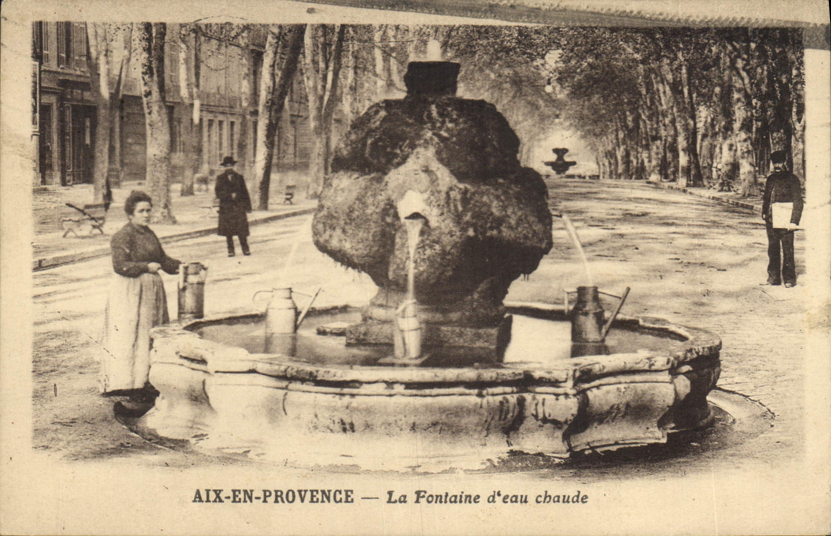 CPA Aix en Provence Fontaine d'eau chaude 