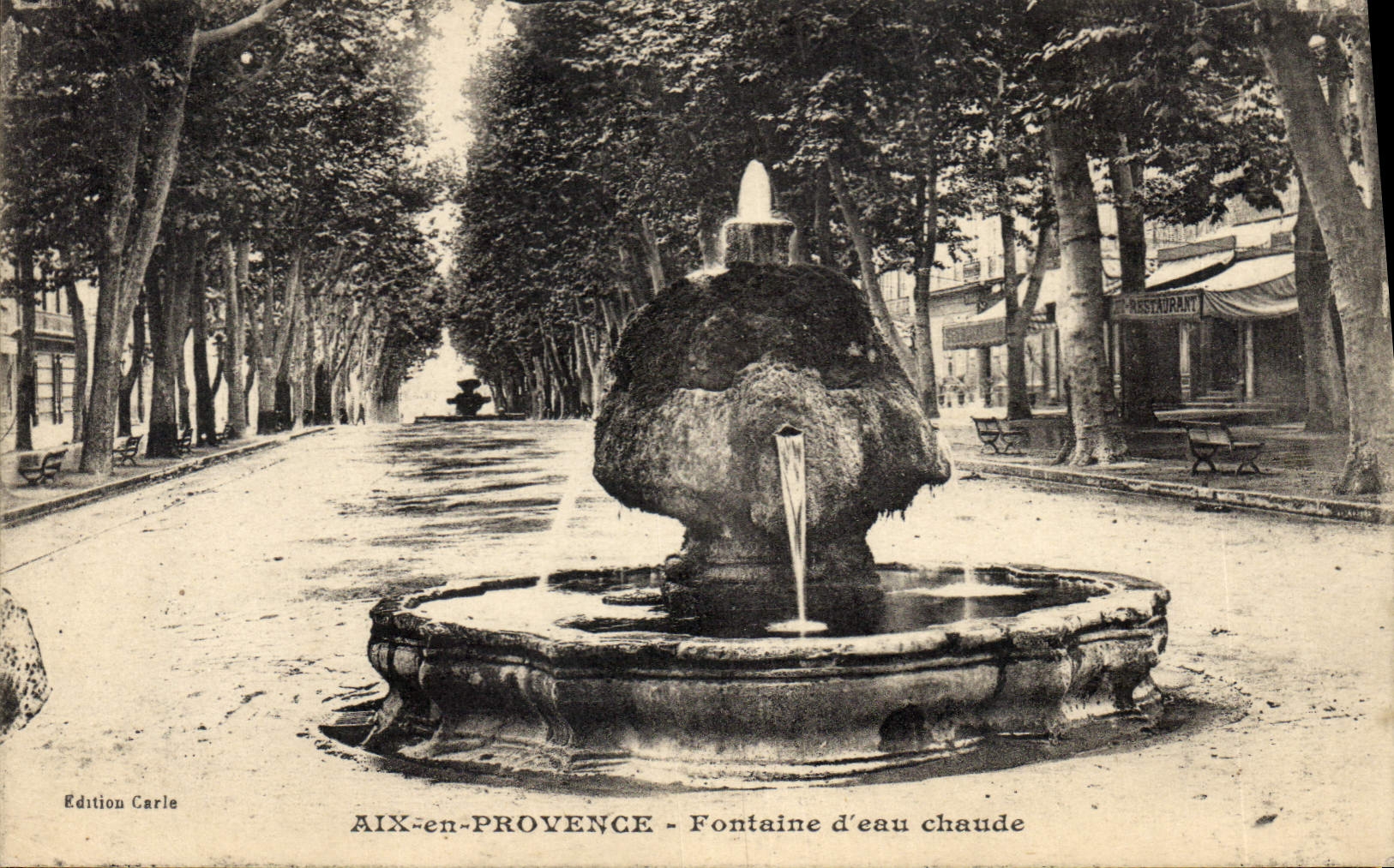 CPA Aix en Provence Fontaine d'eau chaude 