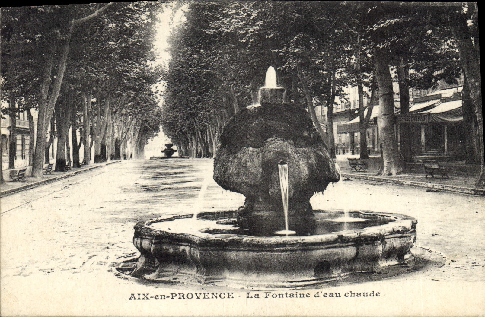 CPA Aix en Provence Fontaine d'eau chaude 