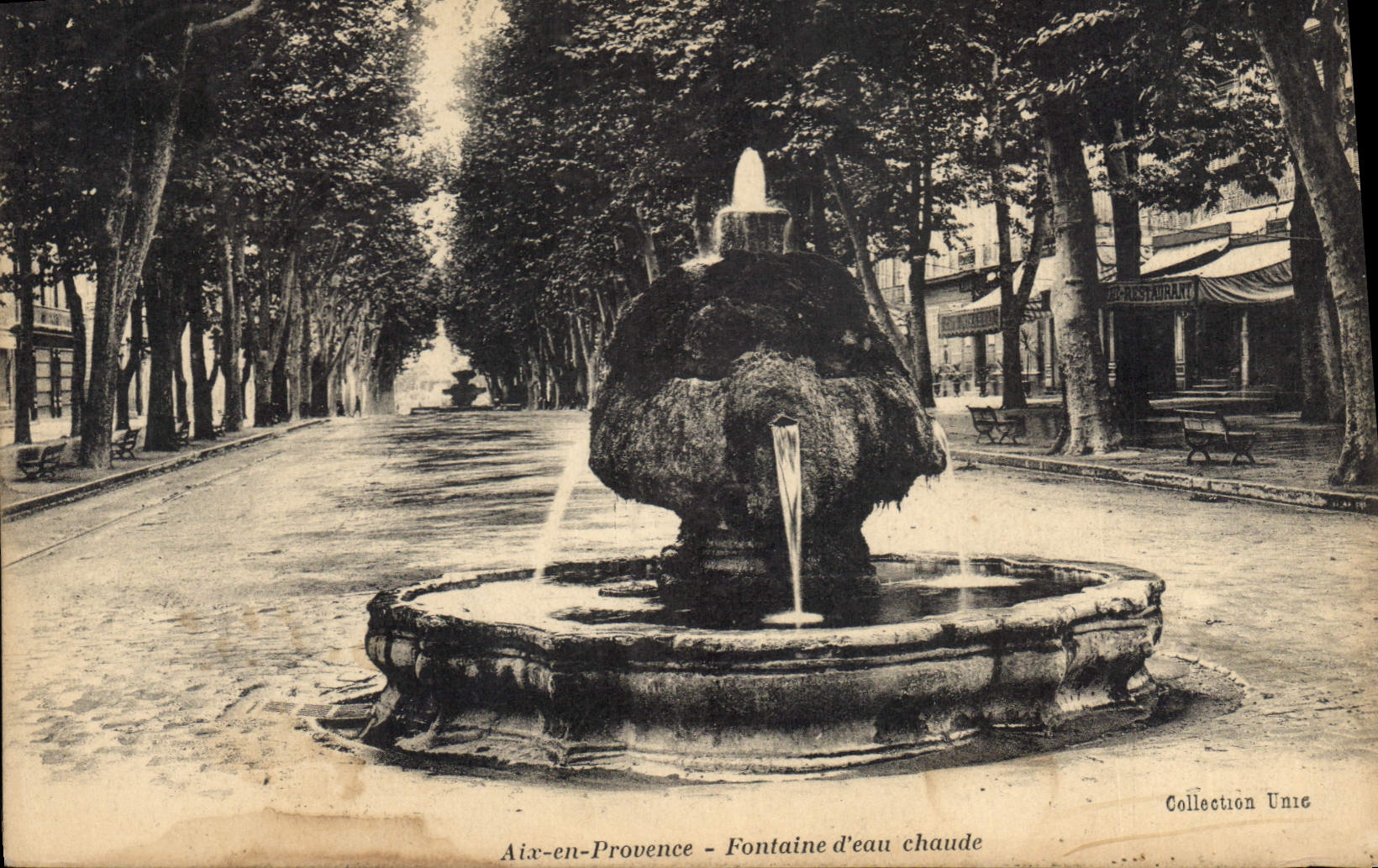 CPA Aix en Provence Fontaine d'eau chaude 