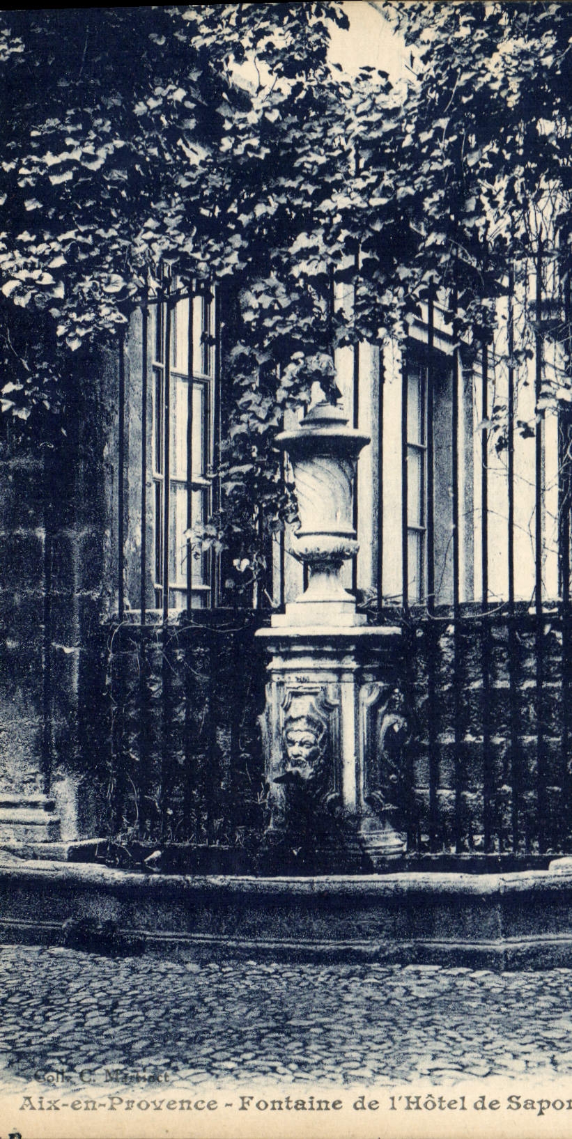 CPA Aix en Provence Fontaine de l'Hotel de Saporta