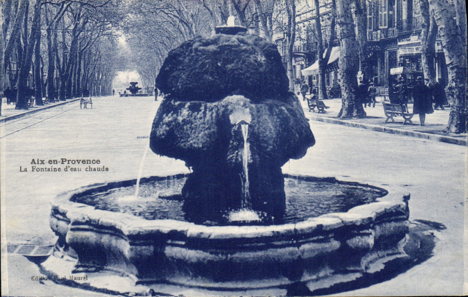 CPA Aix en Provence La Fontaine d'eau chaude 