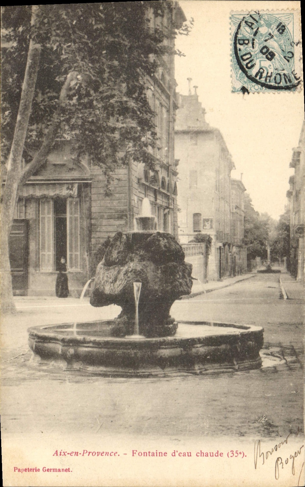 CPA Aix en Provence Fontaine d'eau chaude