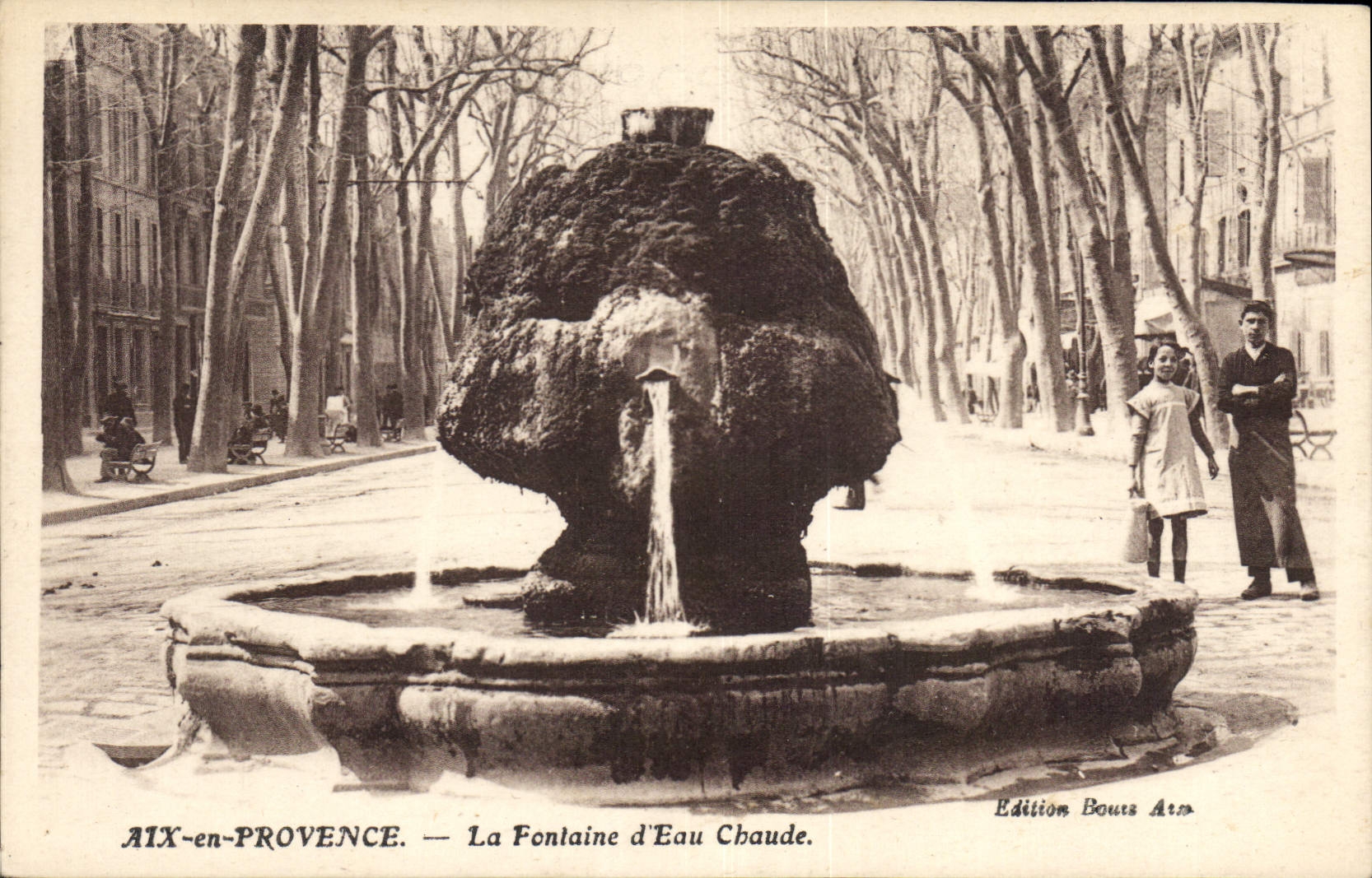 CPA Aix en Provence La Fontaine d'eau chaude