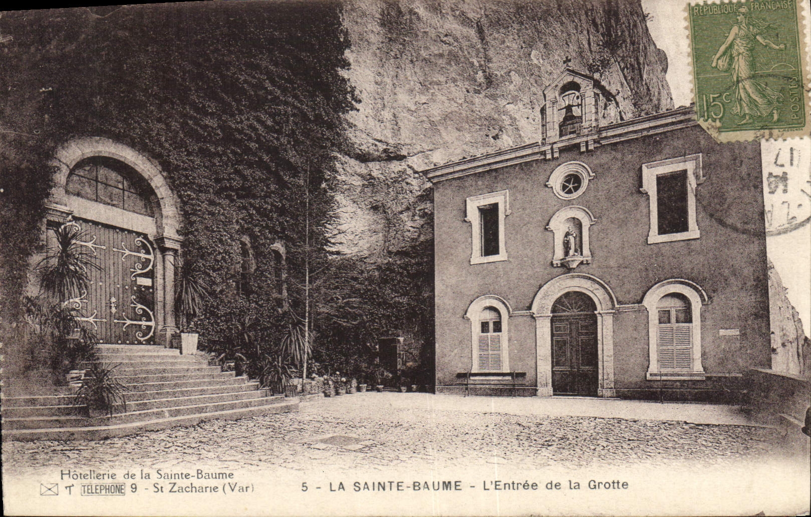 CPA La Sainte Baume L'Entree de la Grotte