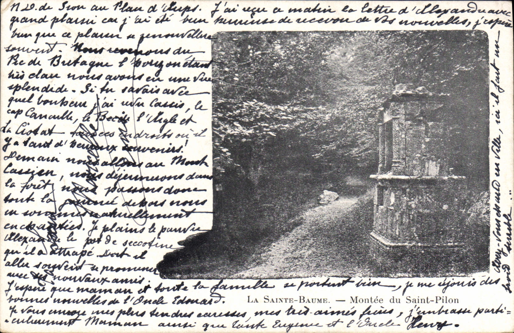 CPA La Sainte Baume Montee du Saint Pilon