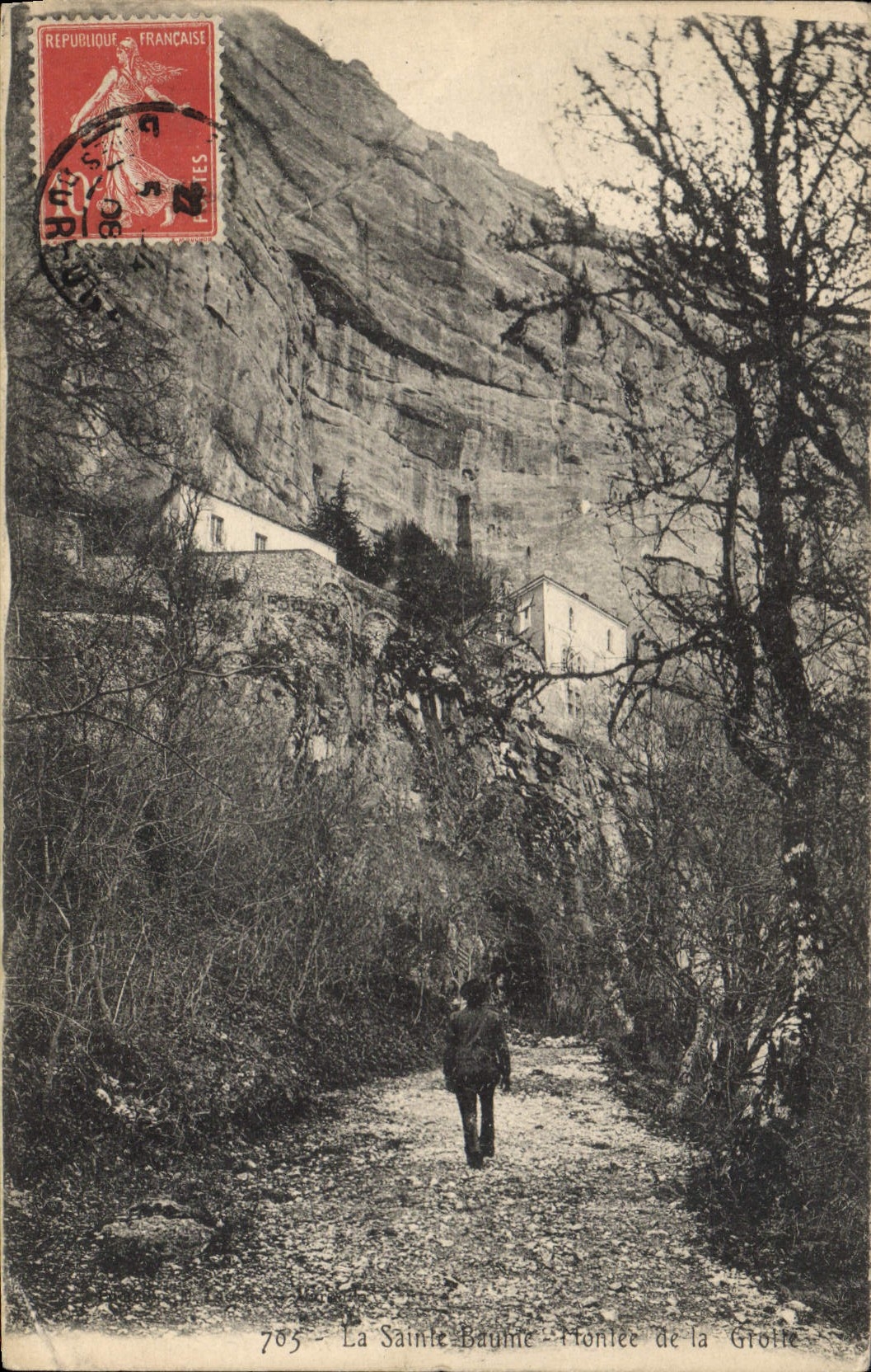 CPA La Sainte Baume Montee de la Grotte 