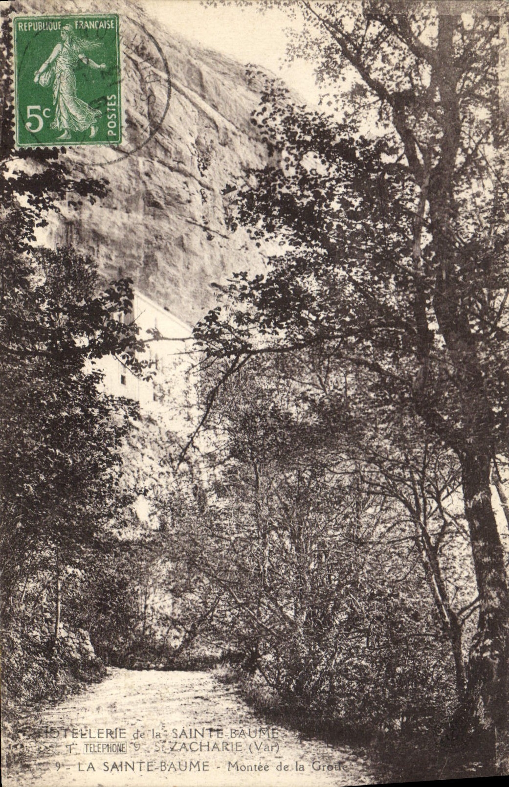 CPA La Sainte Baume Montee de la Grotte 