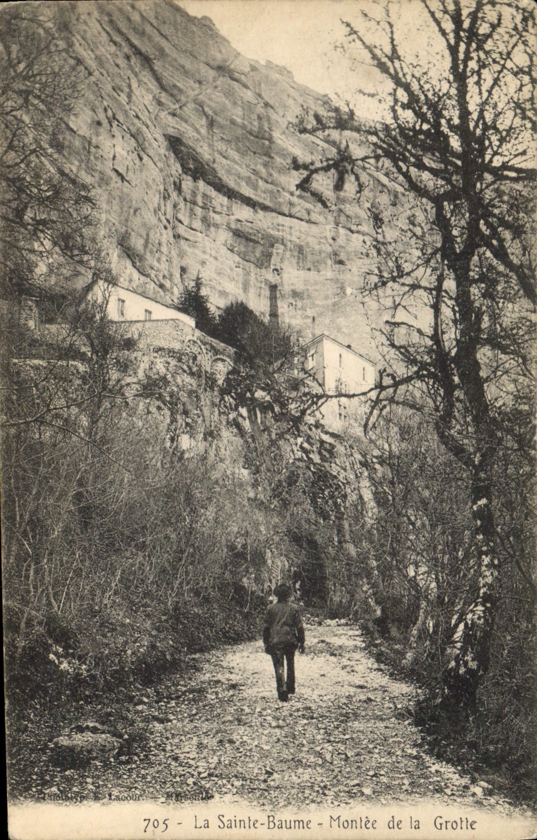 CPA La Sainte Baume Montee de la Grotte 