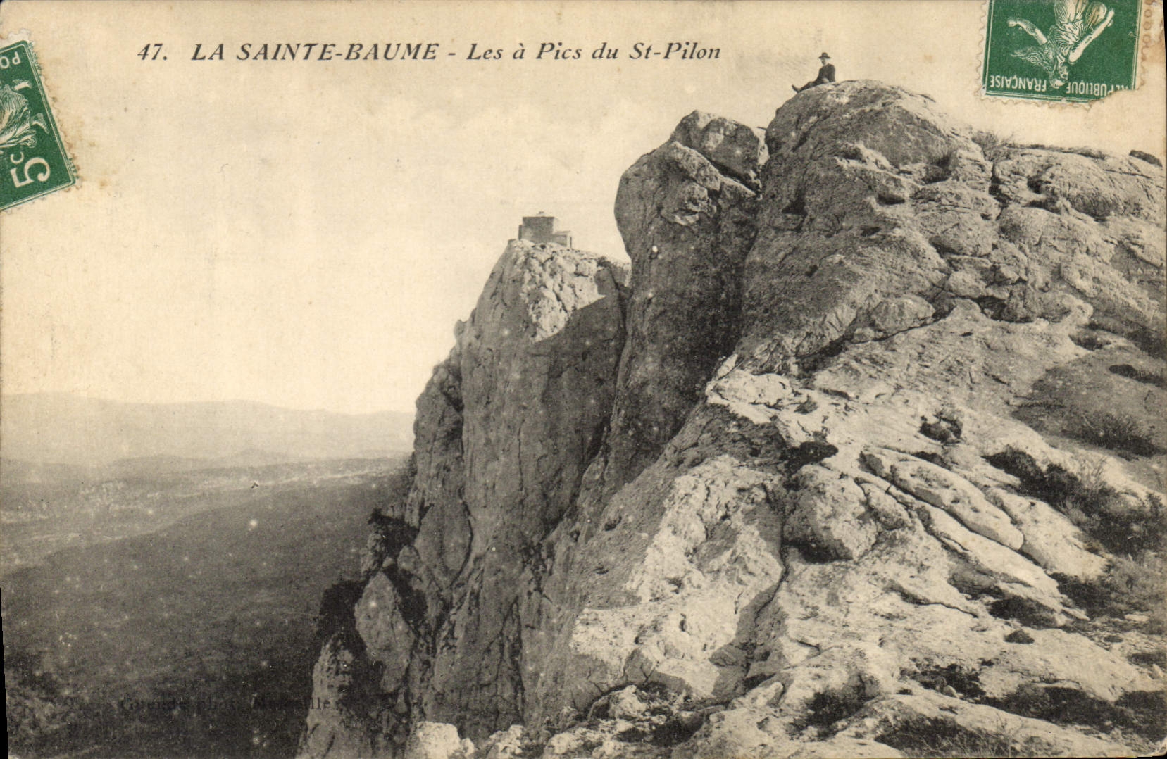CPA La Sainte Baume Les a Pics du St Pilon 