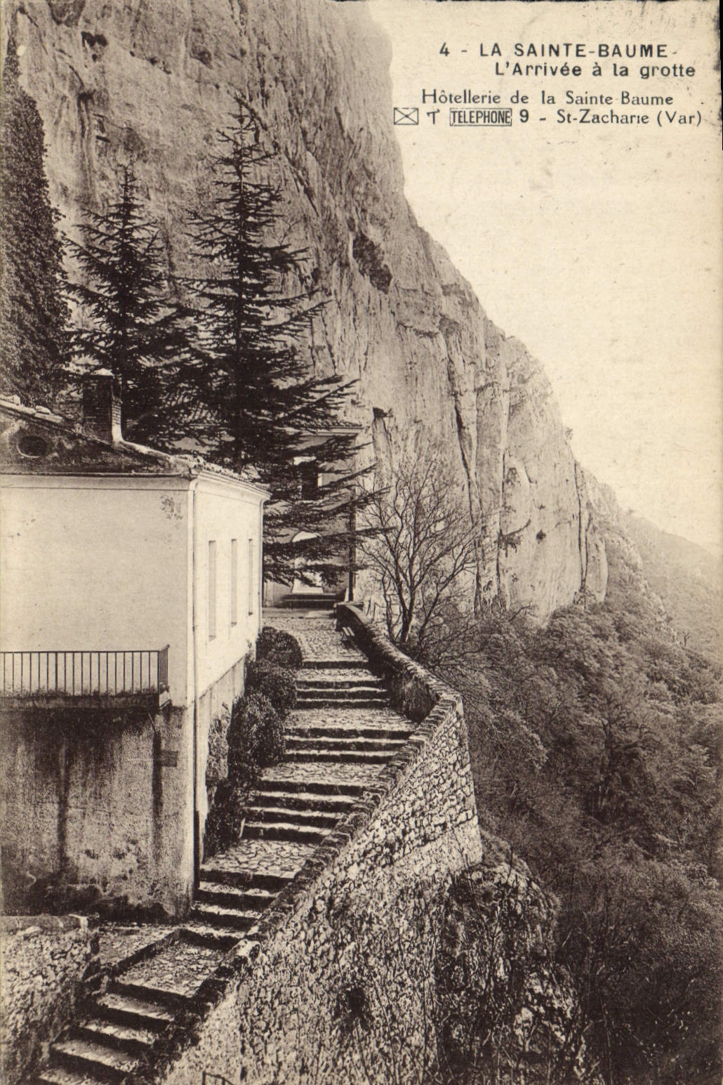 CPA La Sainte Baume L'Arrivee a la grotte 