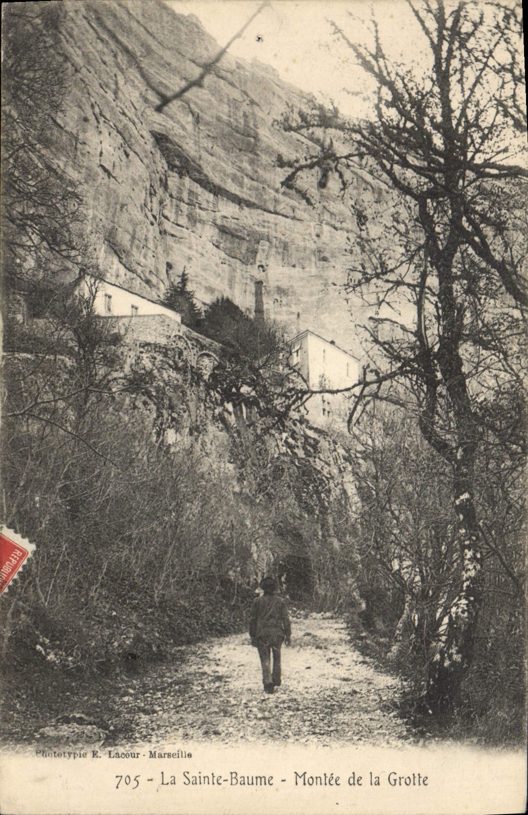 CPA La Sainte Baume Montee de la Grotte 