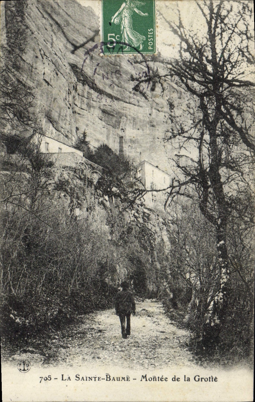 CPA La Sainte Baume Montee de la Grotte 