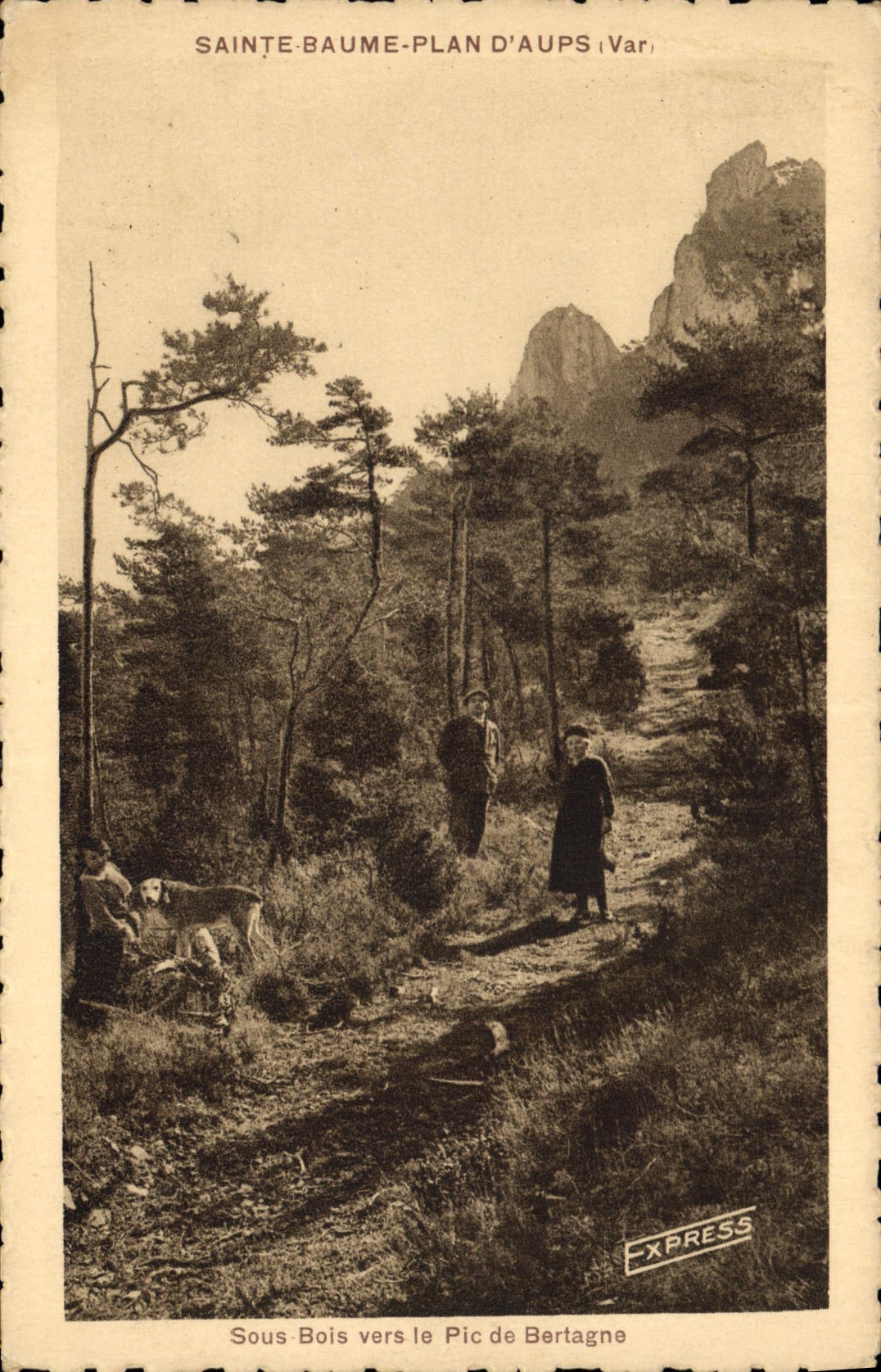 CPA Sainte Baume Plan d'Aups Var 