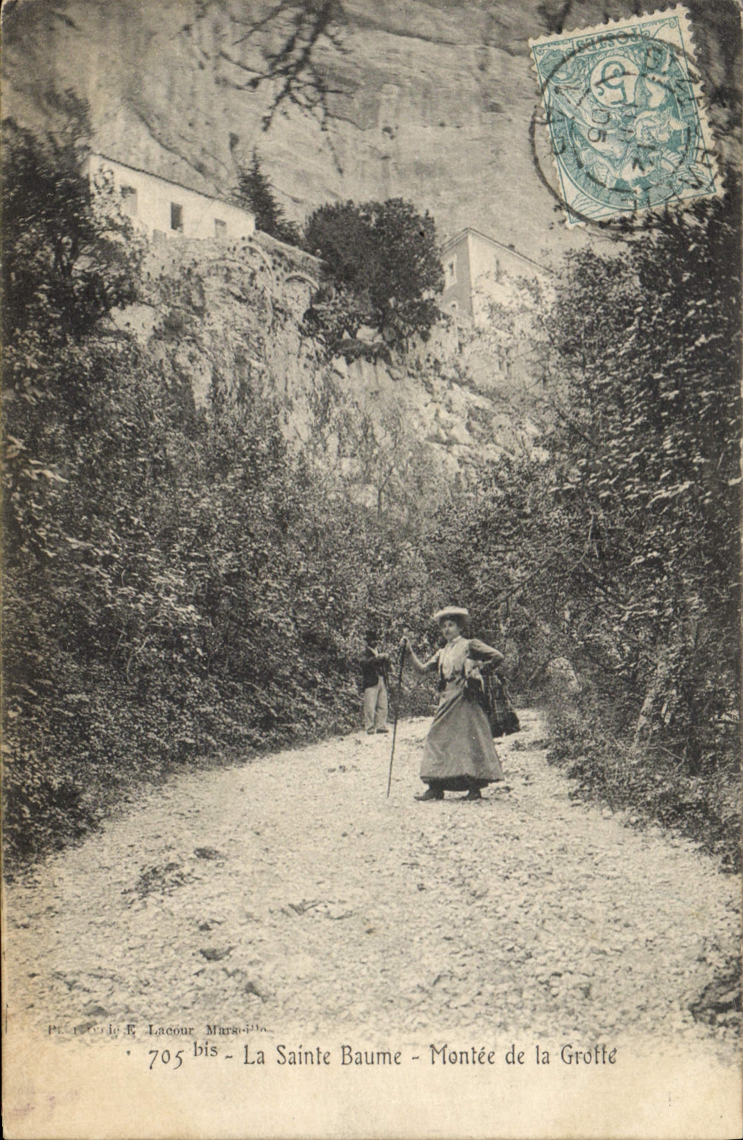 CPA La Sainte Baume Montee de la Grotte