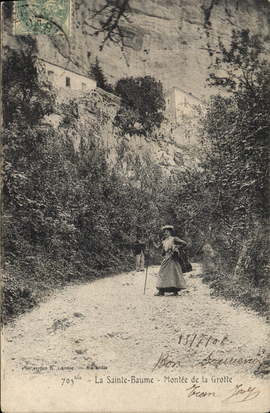 CPA La Sainte Baume Montee de la Grotte 