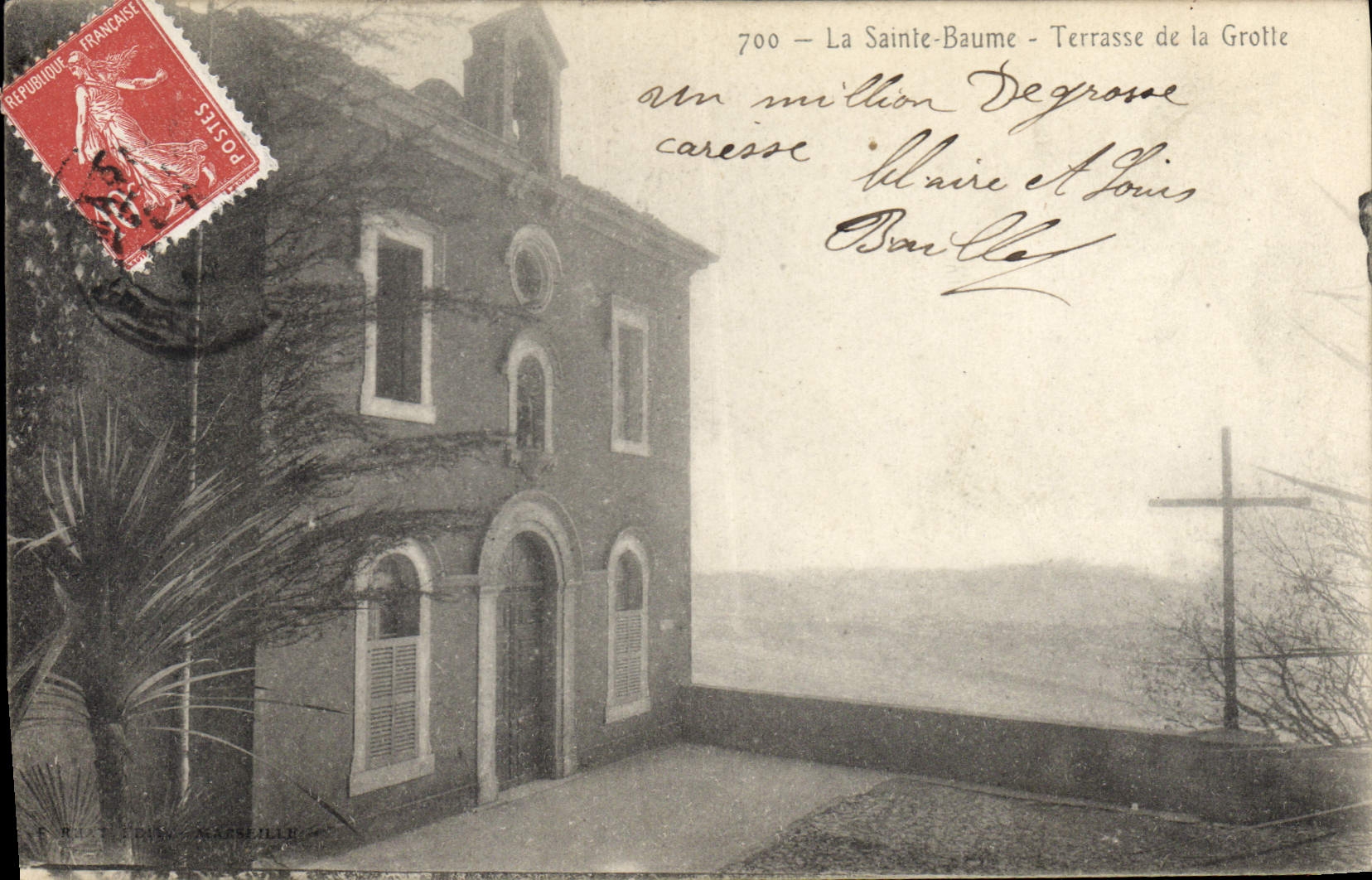 CPA La Sainte Baume Terrasse de la Grotte 