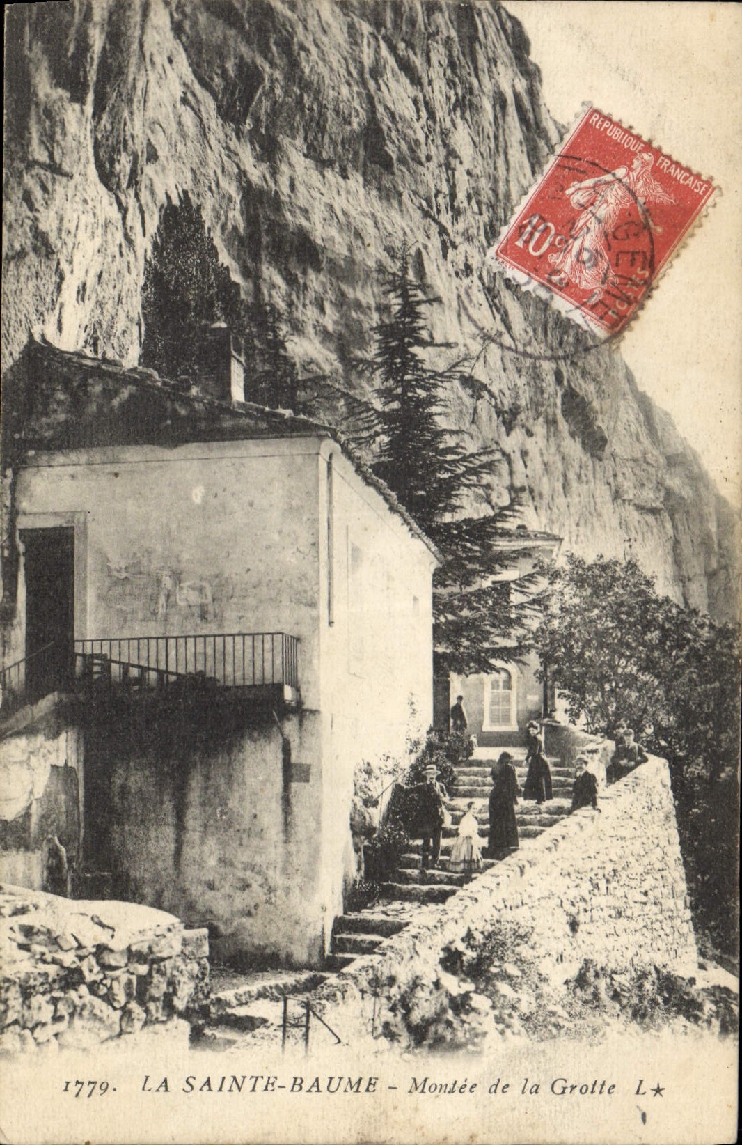 CPA La Sainte Baume Montee de la Grotte 