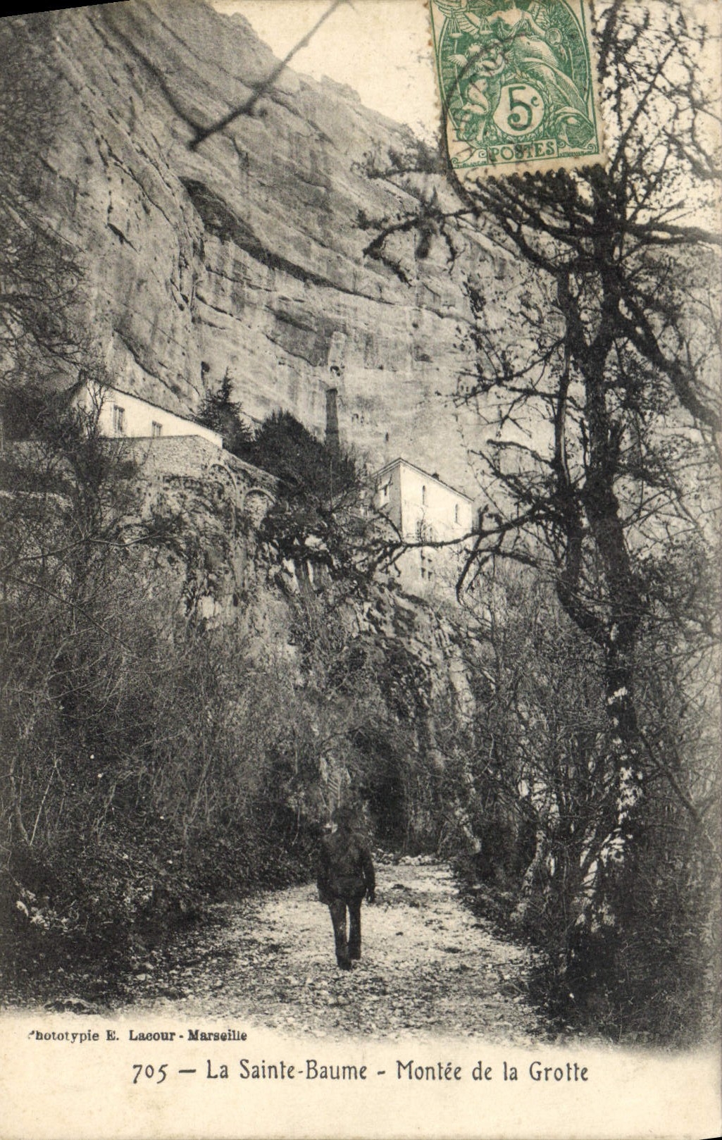 CPA La Sainte Baume Montee de la Grotte 