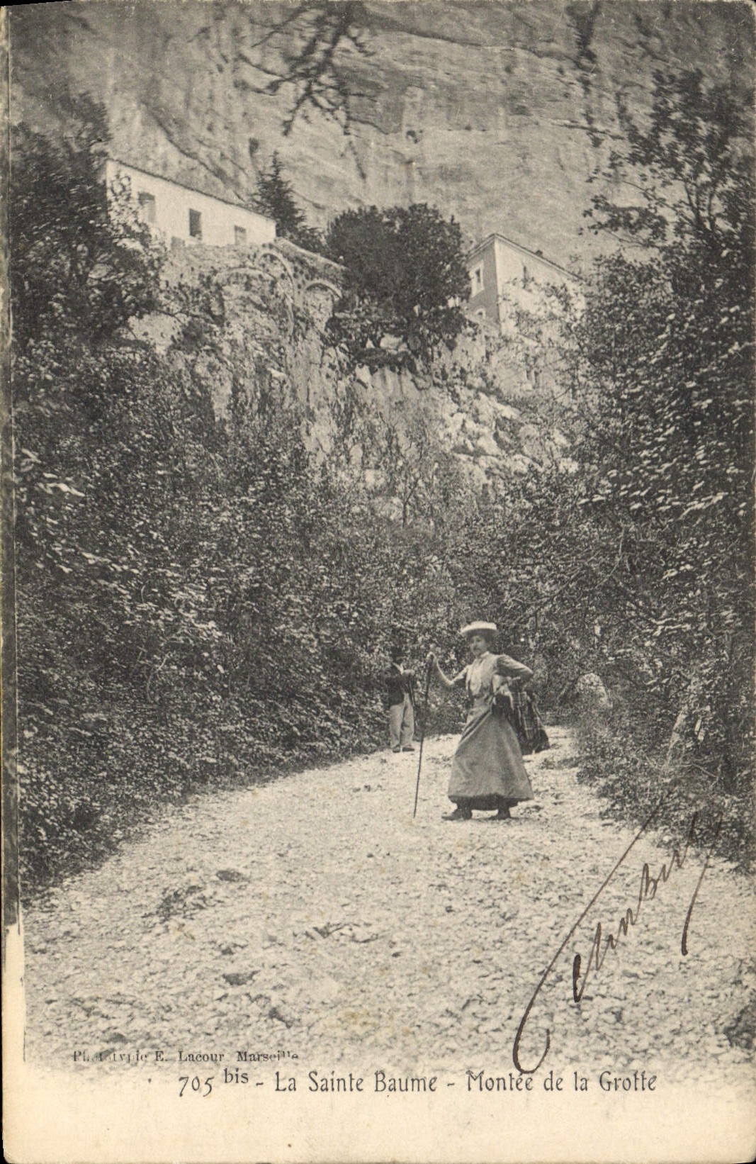 CPA La Sainte Baume Montee de la Grotte 