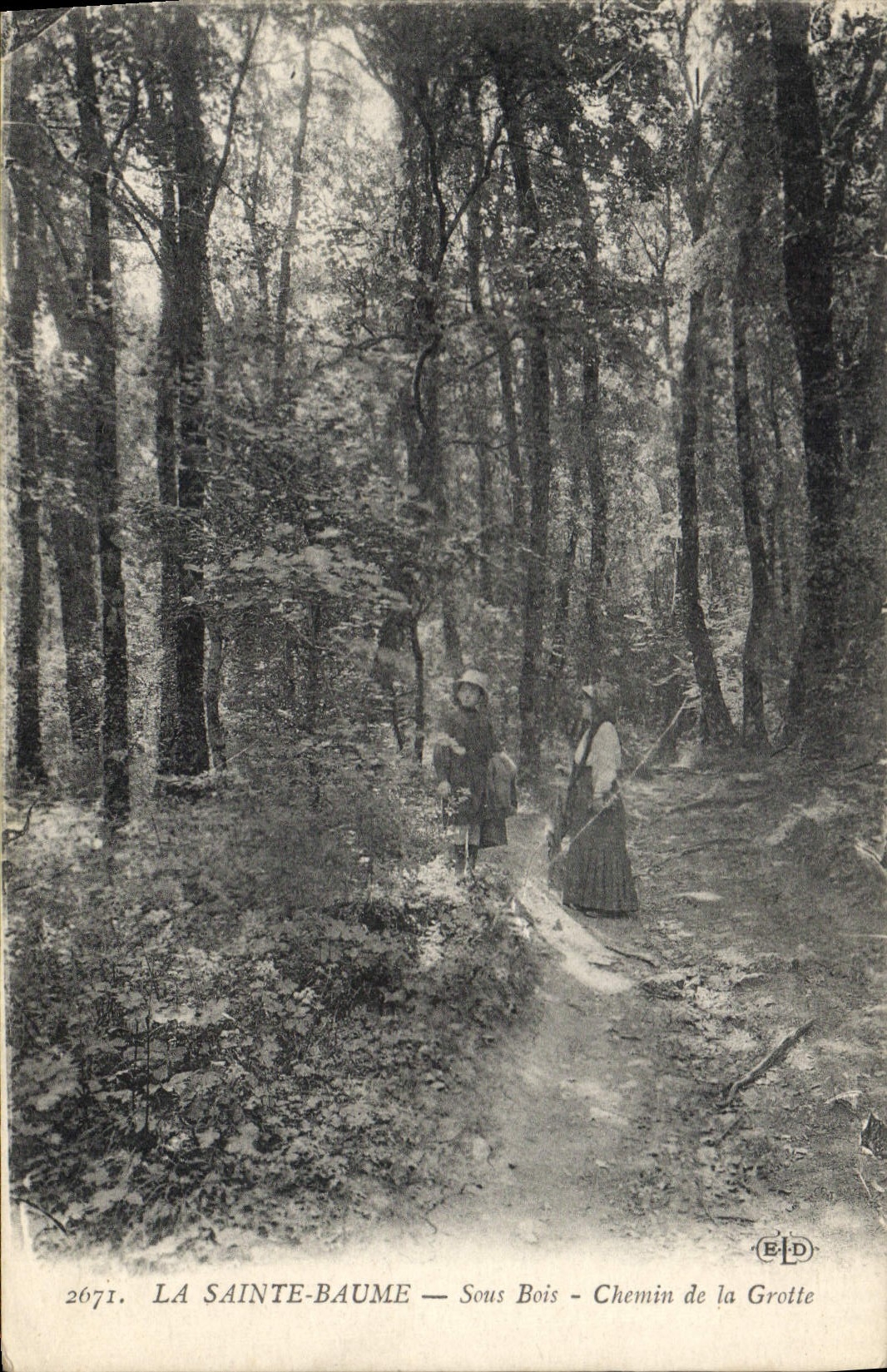CPA La Sainte Baume Sous Bois Chemin de la Grotte